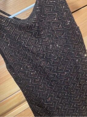 A. Byer Sparkly Black Y2k Style Tank Top (M)
